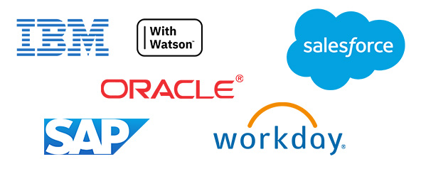 Assima works with IBM, Watson, SAP, WorkdaySalesforce, Oracle