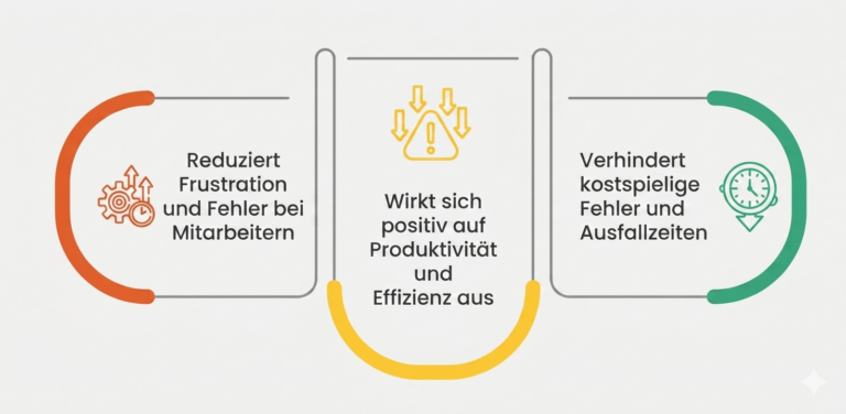 Verhindert kostspielige Fehler und Ausfallzeiten