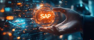 Holographic SAP Projection with Futuristic Digital Interface and Data Elements